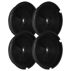 vhbw 4 x Activated Carbon Filters Compatible with Hotpoint Ariston AG 60 TX, AH 50 TX, 7HSL 6PWH, AE 60 GY, AE 80 GY, AE 90 GY Cooker Hood - 19 cm