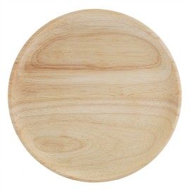 Elegant Round Wood Tea Tray Sushi Snacks Fruits Serving Plate Dish for Home Restaurant 18cm