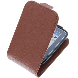 foto-kontor Case Compatible with Abbott Freestyle Libre 3 Flip Style Brown Protective Case