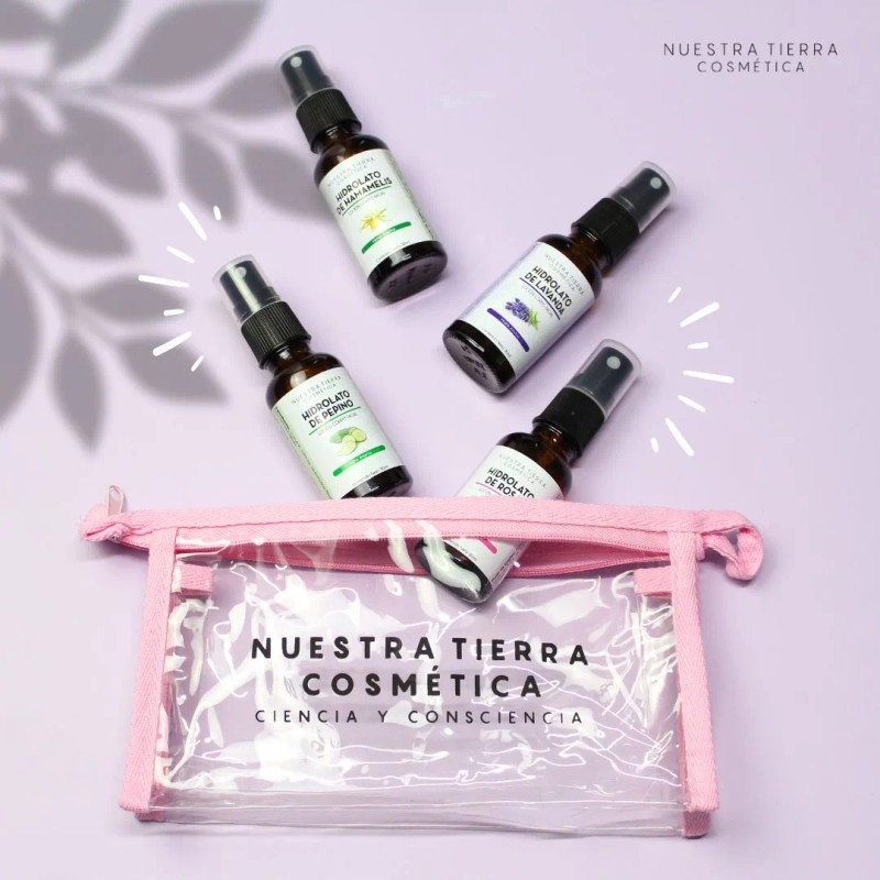 Kit Hidrolatos De Bolsillo Hamamelis/lavanda/pepino/rosas