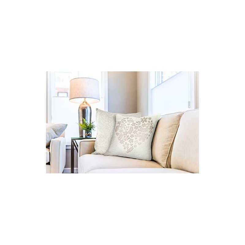 Emma Barclay Amor Heart - Cushion Cover in Natural -