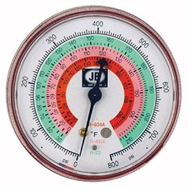 JB Industries M2-465 Standard Manifold Gauges, 2-1/2"