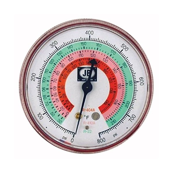 JB Industries M2-465 Standard Manifold Gauges, 2-1/2"