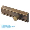 Piutouyar 2 Inch Brass Slide Bolt Latch, Antique Security Sliding