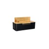 BUYSK Cable Management Box with Wooden Lid, Multi-Device Organizer for