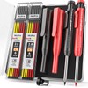 Nicpro 2Pack Carpenter Pencil with Sharpener, Mechanical Carpenter Pencils with