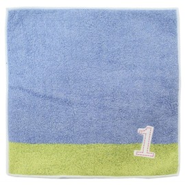 Tanaka Sangyo Imabari Towel Handkerchief Number Color Kids 01 Light Blue