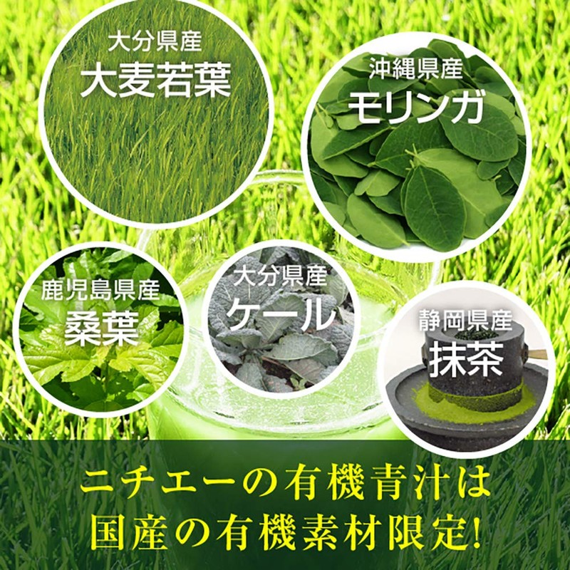 nichie Organic Green Soup Mix, 6 Types Blend, Powder 3.5