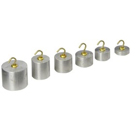 United Scientific™ WSAL06 Hooked Weight, Aluminum, Set of 6