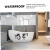 TOVINANNA 4sheets Octopus Wall Stickers Funny Toilet Decor for Bathroom