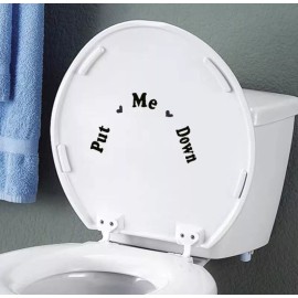 Vinyl Sticker Decal PUT ME DOWN  Seat Hand Vinyl Decal Sticker Sign Reminder for Him Qty (2)