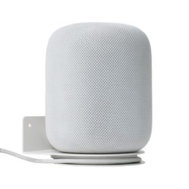 shinar Metal Wall Mount Compatible with Homepod 2, Mount Accessory Stand Compatible with Homepod 2 Gen. 2023 Integrated Cable Management Max. 12 kg (2-Pack, White)