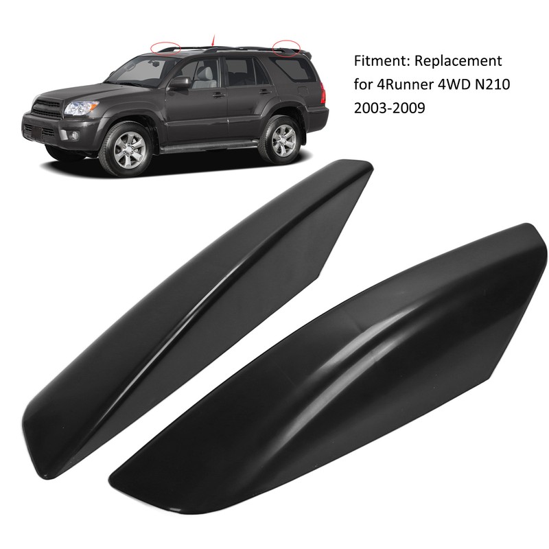 4 Pcs Roof Rack Rail End Cover Shell Cap Car