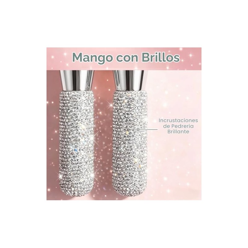 BS-MALL Brochas de Maquillaje de Lujo de Diamante, Hechas A