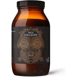 Ancient + Brave True Collagen 200g - Grass-Fed Bovine Collagen Powder - 100% Hydrolysed Collagen Peptides (Type 1) - High Protein, Fasting, Keto - Skin, Hair & Nail Health