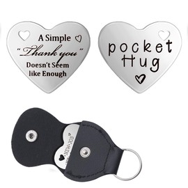 Thank You Pocket Hug Gift for Best Friend Birthday Christmas Gifts for Nurses Thank You Presents for Teacher Employee Appreciation Gifts for Work Colleagues Dad Mum Thank You Gift Pocket Hug Keychain