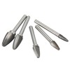5pcs Carbide Burrs Single Cut Rotary File with 6mm/0.24in Shank