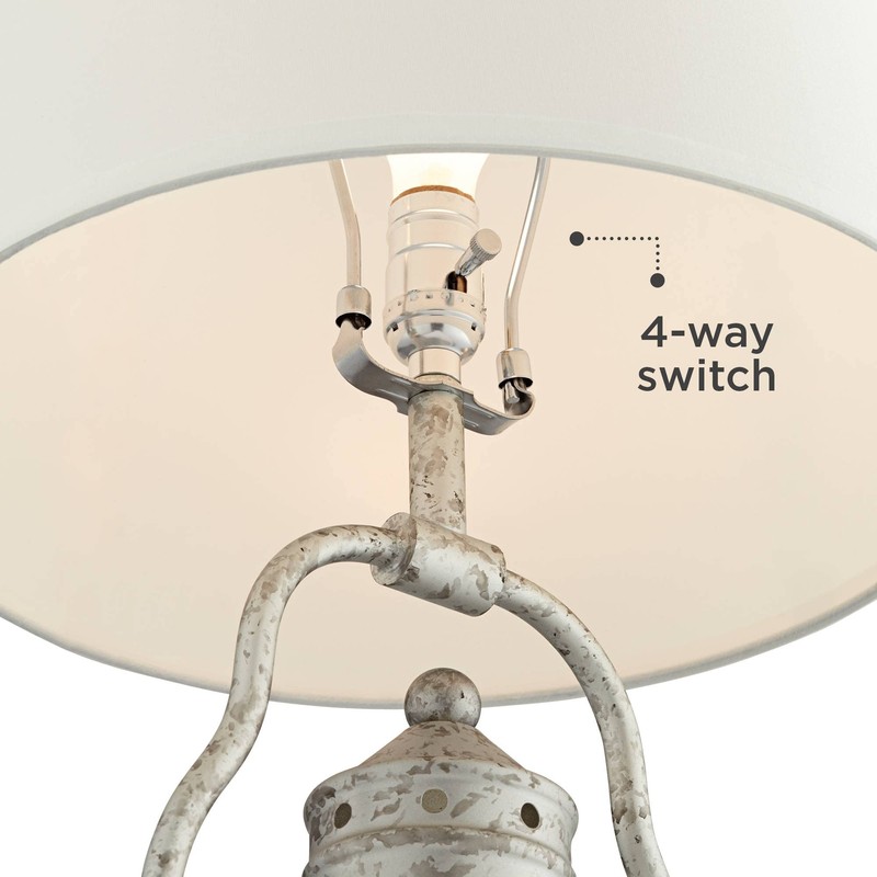 Franklin Iron Works Bodie Rustic Industrial Table Lamp with USB