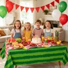 4 Pack Watermelon Rind Tablecloth Green Melon Rectangle Table Cloth