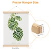 Pack of 4 Poster Strips, 30 cm, Natural Wood N52