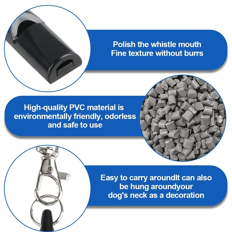 CPJJ 3-Piece Dog Whistle High Frequency Silent, Ideal for Training