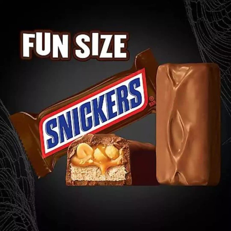SNICKERS Milk Chocolate, Fun Size Candy Bars, Individually Wrapped (2