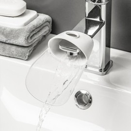 White all-purpose faucet extension tap expander 5ea