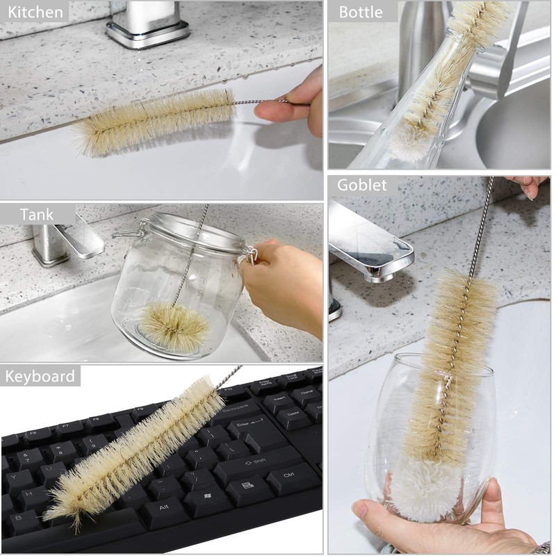 MASTERTOP 9 Pieces Bottle Brush Set - Long Water Bottle