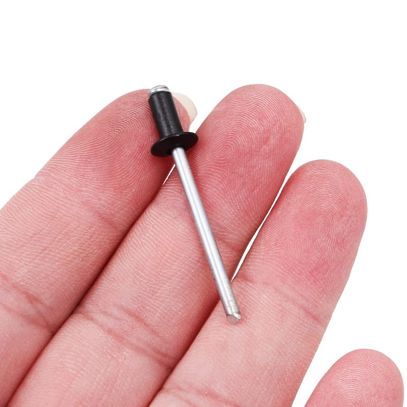 120pcs NUZAMAS 4mm/3.2mm/3mm/2.4mm Aluminum Blind Rivets Dome Head Rivets Open