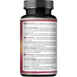 Niacinamide 500 mg per Tablet - 60 Vegan Tablets - 2 Month Supply - Supports Energy and Nerve Function - Vitamin B3 Diet Supplement - by Apollo's Hegemony