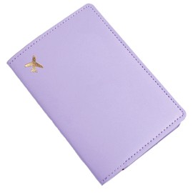 YYGOJOY Passport Holder Cover, PU Leather Passport Holder Travel Wallet Organiser for Credit Card, Money, Boarding, Passport, Boarding Passes for Women Men (Purple)