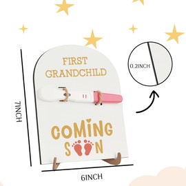 Pregnancy Announcement for Grandparents Promoted To Grandparents Pregnancy Reveal Gift for Parents Grandparents Grandma Grandpa Test Keepsake Wooden Sign