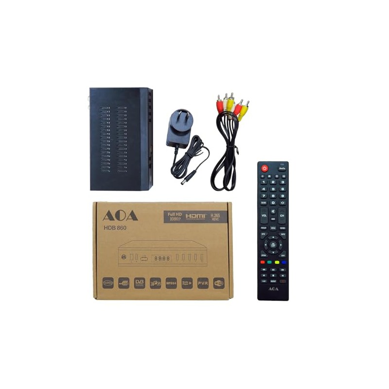 AOA HDB860 FHD DVB-T2 H.265 PVR Media Play Set Top