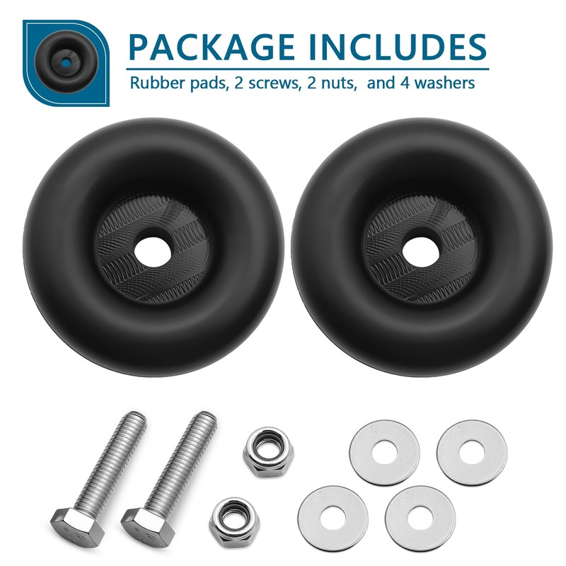 PWEOW Anti Vibration Heavy Duty Rubber Foot, 1 X 2.5