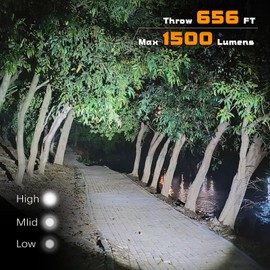 VTIGER T2A Kompakte EDC Taschenlampe,1500 Hoch Lumen AA Wiederaufladbare LED Taschenlampe, Superhelle kleine taktische Heckschalter Taschenblitzlicht mit Magnet für Camping,Wandern,Outdoor,Notfall