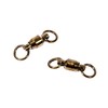 Boone Ball Bearing Black Swivels with SS Rings, Size 4