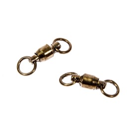 Boone Ball Bearing Black Swivels with SS Rings, Size 4