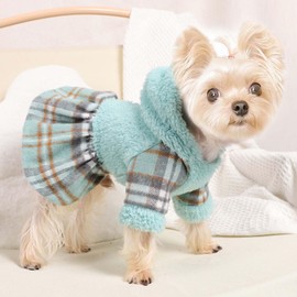 Pet Hoodie & Sweater for Small Dogs - Cold Weather Dog Coats & Sweatshirts (XX-Small, Green)