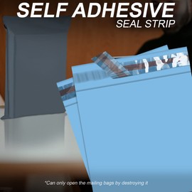 Mailing Bags, YUNJU Shipping Poly Postal Self Seal Bags in Size 9 x 12 Inch Size Small Mailing Bags Postage Packaging Bags 229mm to 305mm Blue 10Pack