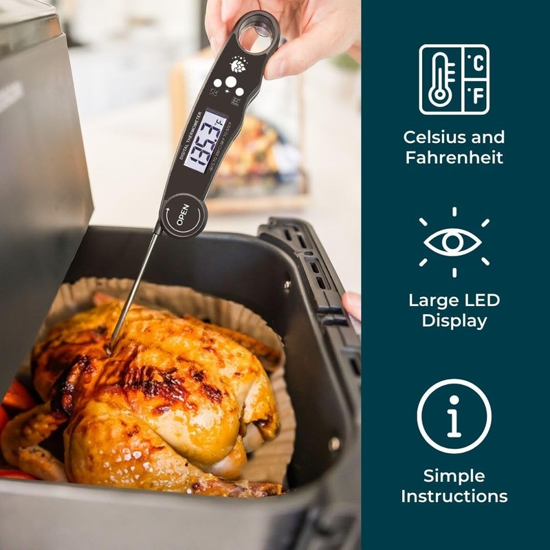 Cathy Yoder's Meat Thermometer Digital, Instant Read Food Thermometer for