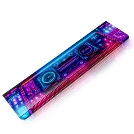 GUNMJO Acrylic Keyboard Wrist Rest, Shark, for TKL Computer Keyboard and Mechanical Keyboard, Comfortable, Ergonomic for Easy Typing, 14x3 inches/18mm Thick