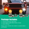 Memiuyelay 2Pcs DRL Daytime Running Light Turn Signal Lamp Bulb