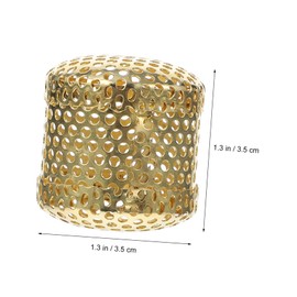 KOMBIUDA 2sets 10pcs Boxes Smokeless Moxa Storage Boxes Portable Scald Moxibustion Holders Durable Copper Moxibustion Jars for Improved and Dysmenorrhea Relief 10pcs*2