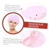 Minkissy Waterproof Shower Cap Soft Elastic Double Layer Hair Protection