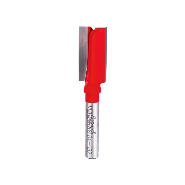 Freud - 12-128 1/2" (Dia.) Double Flute Straight Bit with 1/4" Shank (04-132) Red