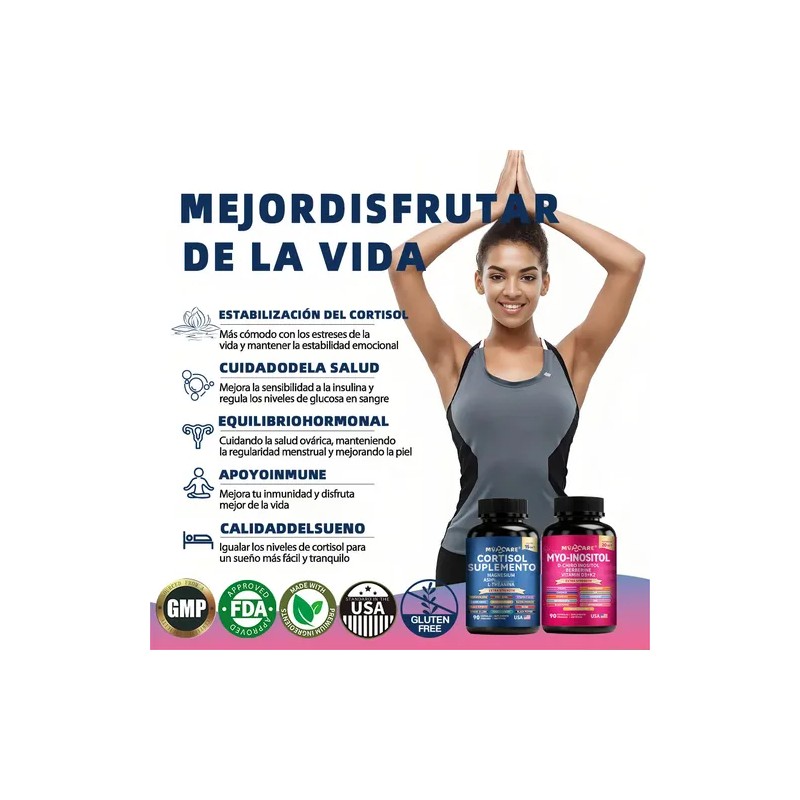 20 In1 Inositol Y 15 In 1 Cortisol 180cáps Cortisol