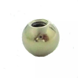 Lamp parts: Lot of 2...3/8" nickel-plated ball with 8-32 screw hole  TV-351