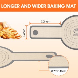 Silicone Bread Sling - Features a Long Handle Design, Round Shape, Non-Stick & Durable,and Reusable Baking Bread Mat, Suitable for Dutch ovens, Easy to Move