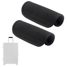 Grip Covers Set of 2 Suitcase Steering Wheel Cover Black Anti-Slip Soft Cushion Material on Stroller or Bag Handle Easy to Put on Friction and Impact Protection Cover Small Portable Comfortable Grip