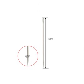 dophee 2 PCS Professional Big Eye Upholstery Needles 6" Long 3mm Thickness